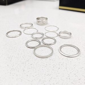 Silver Assorted Layering Rings